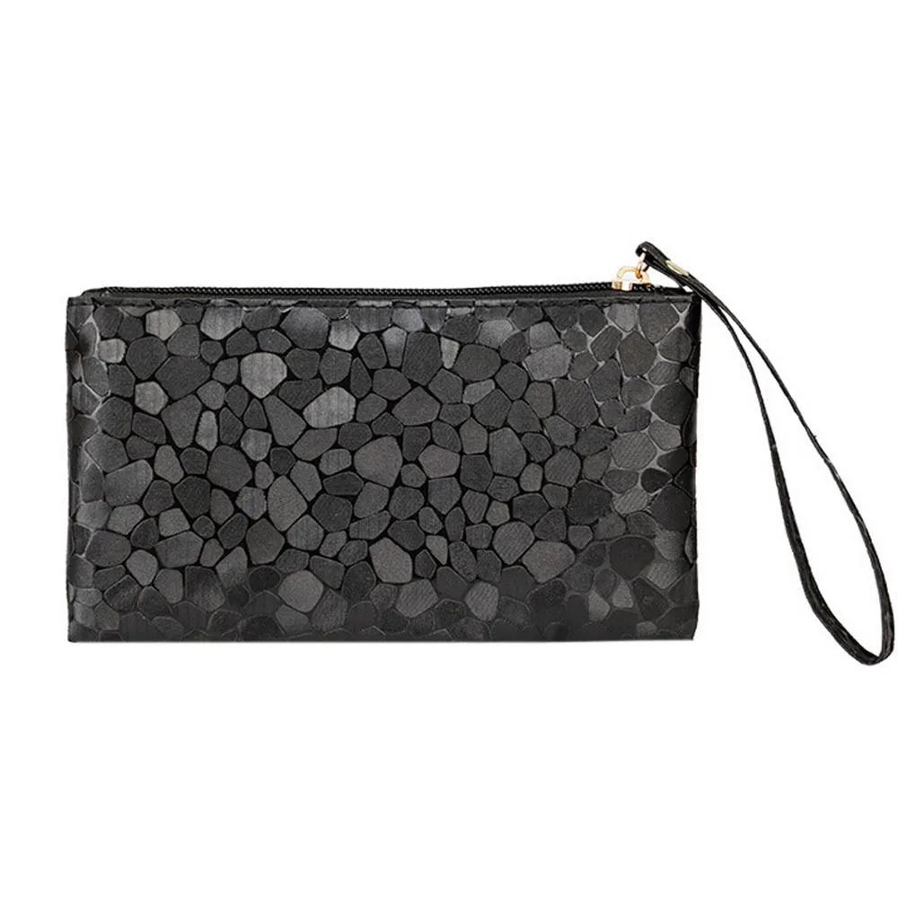 Fashion Women Wallet Solid Color Zipper Purses Card Holder Money Bag Money Bag Pu Leather Wallet Zero Wallet Phone Key Bags #A