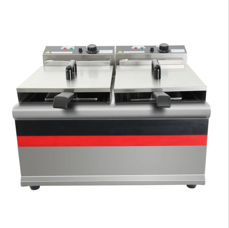 

Stainless steel parallel bars commercial electric deep fryer