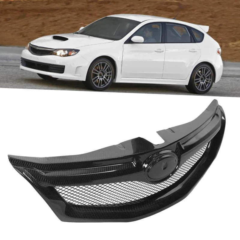 Seibon STI-Style Carbon Fiber Front Grille for 2008-2010 Subaru WRX/STi main image 1