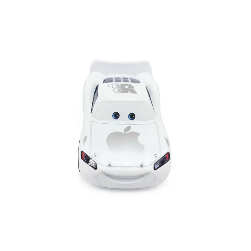 Disney «Тачки» № 95 Белый Apple Lighting McQueen Diecast металлические игрушка модель автомобиля