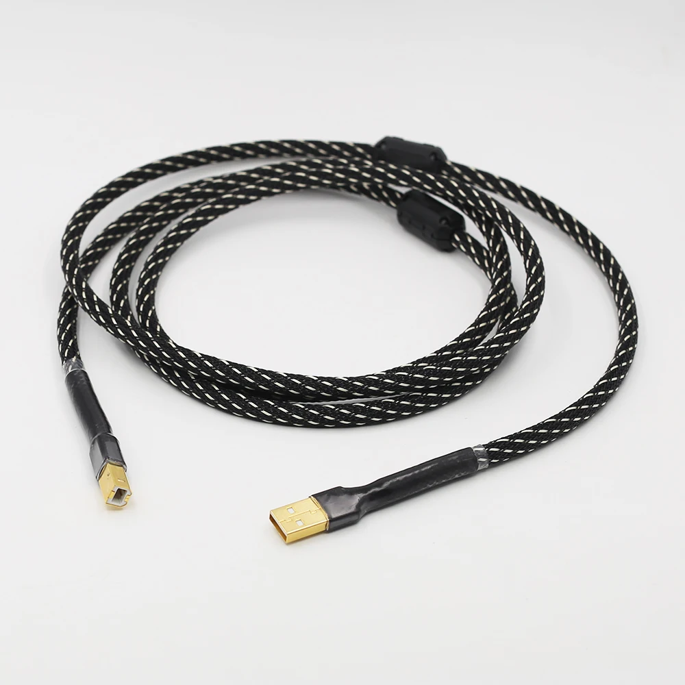 Hifi USB кабель высокого качества тип А-Тип B Hifi кабель для передачи данных для декодер DAC звуковая карта аудио кабель ЦАП линии передачи данных