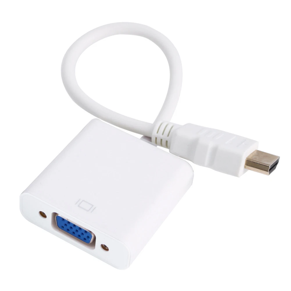 HD 1080P HDMI мужчина к VGA Женский аудио кабель видеоадаптера для монитора ноутбука