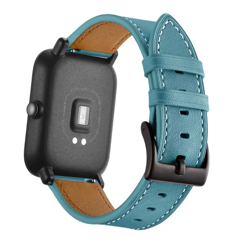 OOTDTY из натуральной кожи ремешок для часов с металлической пряжкой спортивный браслет ремень для HUAMI AMazfit Bip GTS Смарт часы браслет аксессуары