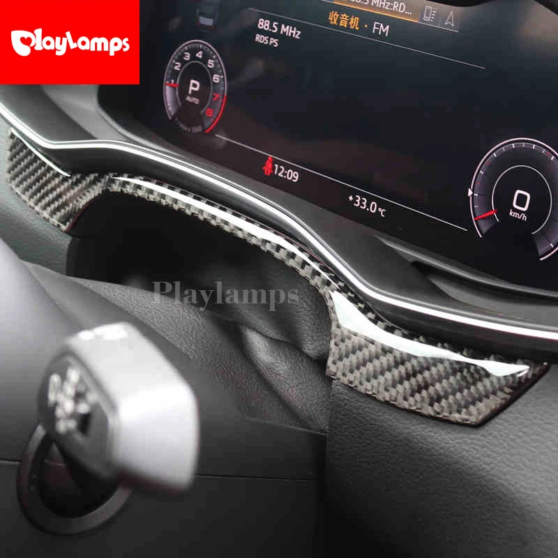 

Car Styling For Audi A6 C7 Stainless Steel Dashboard Trim Central control panel decoration Cover Stickers Interior Auto Accessor