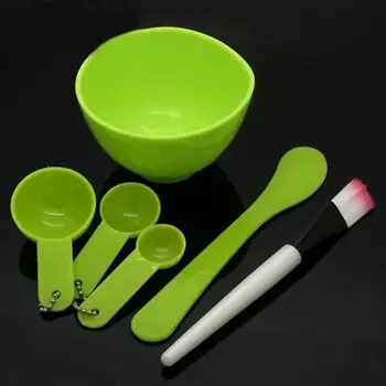 

1 Set 4 in 1 DIY Facial Mask Mixing Bowl Brush Spoon Stick Brush Set Professional Facial Beauty Tools Face Care For Kits Women