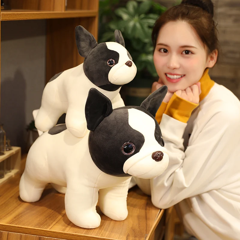 

KUY New Huggable Soft Plush lovely toy stuffed animal doll Simulation cute dog puppy shar-pei Dog kawaii Christmas birthday gift
