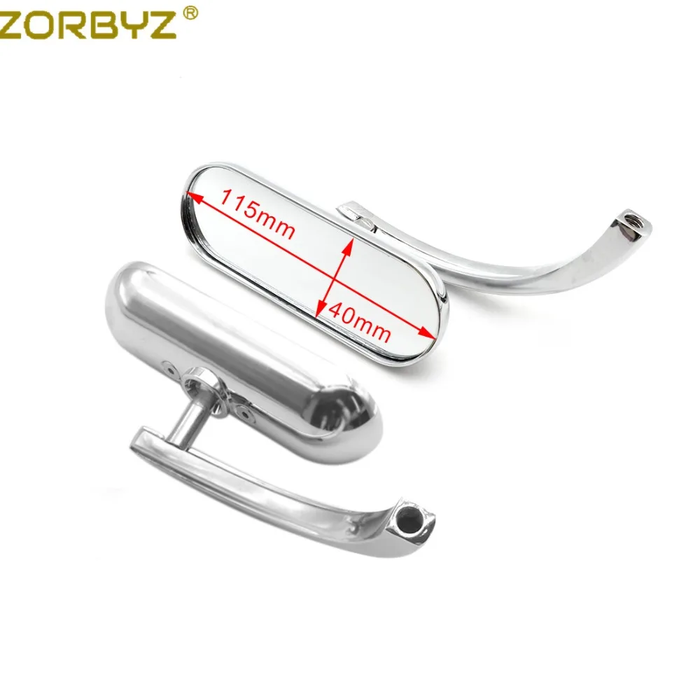 ZORBYZ 1 пара мотоцикл хром мини овальные боковые зеркала для Harley Dyna Softail Sportster Touring