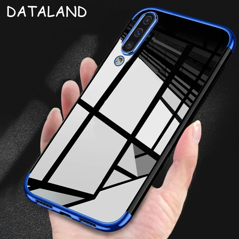 

For Samsung Galaxy A50 Case Cover Clear Soft Silicone Slim Plating TPU Back Cover For Samsung A50 A10 A30 A40 A70 A60 Phone Case