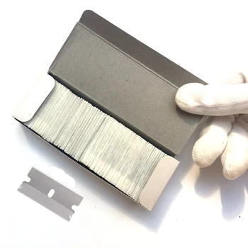 

100PCS Carbon Steel Razor Blade for Razor Scraper Spare 1.5" Metal Widow Tint Sticker Remover Clean Tool Vinyl Car Wrapping Tool