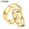 Tigrade Gold Color Tungsten Ring Couple Men Women Classic Wedding Engagement Band 2/4/6/8mm Special Write Engraving Name/Logo 1