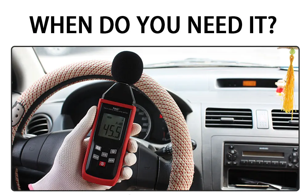 TASI 30~130dB Noise Measuring db Meter Mini Audio Sound Level Meter Decibel Monitor