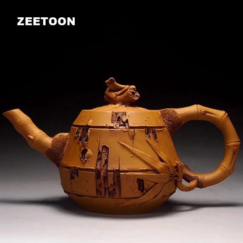 

220ml Authentic Yixing Purple Clay Teapot Handmade Duan Mud Zisha Teapots Yixing Kung Fu Kettle Decoration Collection Gifts