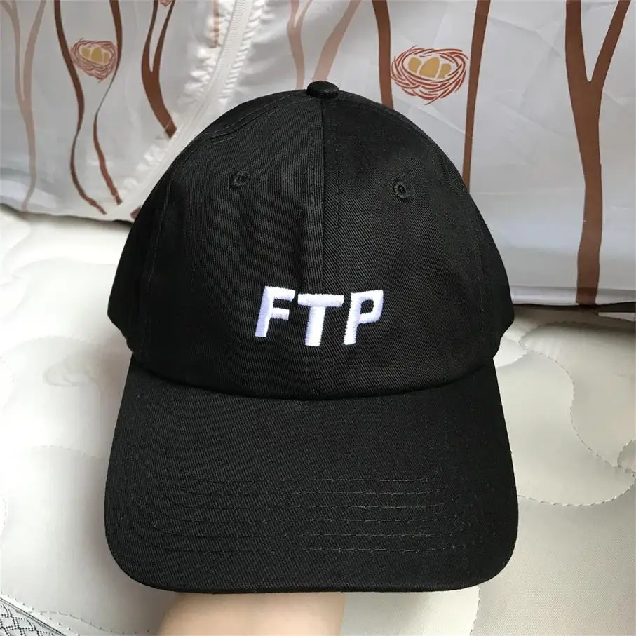 FTP бейсболка Мужская Женская вышивка хлопок шляпа папы костяная хип-хоп бейсболка кепка водителя грузовика гольф Открытый регулируемый Повседневный Harajuku