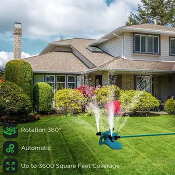 

Lawn Sprinkler Automatic 360 Degree Rotation Garden Lawn Irrigation System Water Sprinkler