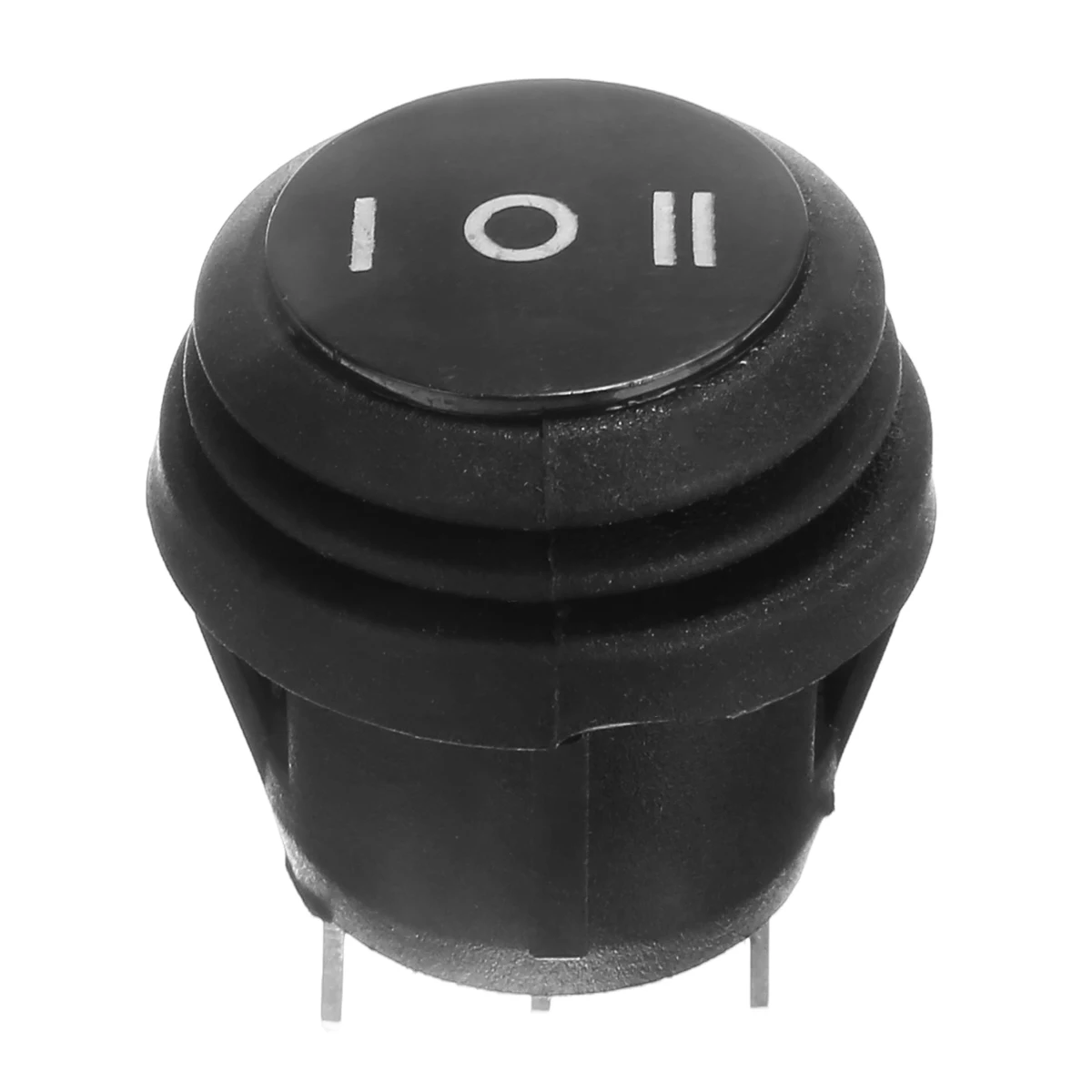 Mayitr 5pcs On/Off/On Three Position Round Rocker Switch SPDT Car Boat Motorcycle Waterproof 10A/125V 6A/250V