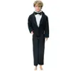 1 Set Men Outfit Coat + Vest + Trousers Bow Formal Black Suit Tuxedo Wedding Party Wear Accessories Clothes for Barbie Ken Doll ► Photo 2/6