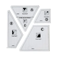 

Creative Quilting Cutting Template Square Cloth Sewing Ruler Clear Acrylic Patchwork Tailor Stencil for Fabric Paper
