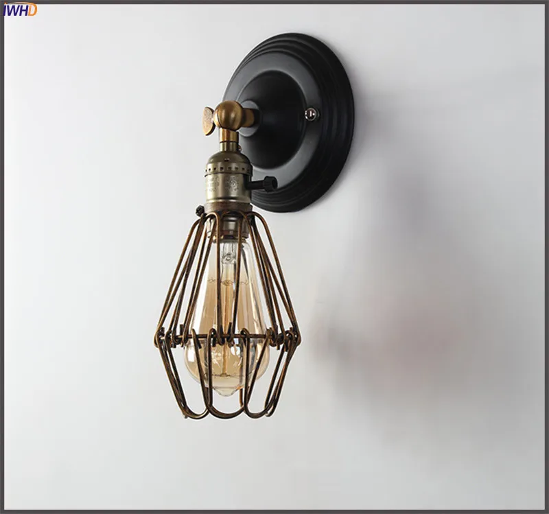 Vintage Loft Wall Lamps Iron Industrial Wall Lights Bedroom Bedside Light Wandlamp Fixtures For Home Decoration Restaurant Bar (11)