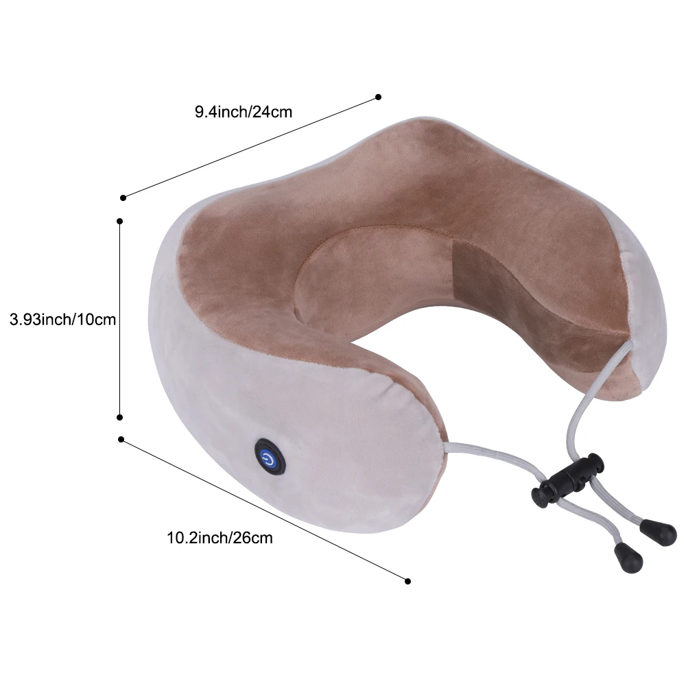 U-образная подушка для массажа шеи, многофункциональная электрическая портативная дорожная Массажная подушка для плеч и шейного позвонка