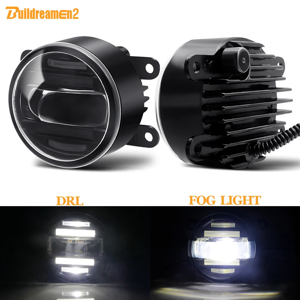 2in1 Car Led Fog Light Assembly Drl Daytime Running Light For Opel
