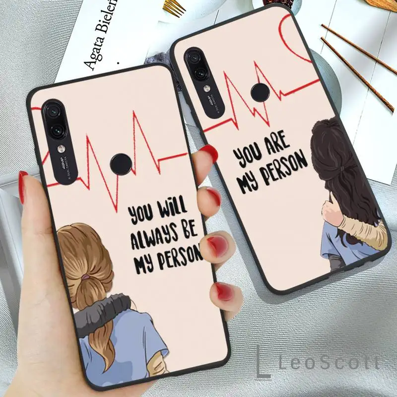

Greys Anatomy You're My Person color Phone Case For Xiaomi Redmi 7 9t a3Pro 9se k20 mi8 max3 lite 9 note 8 9s 10 pro