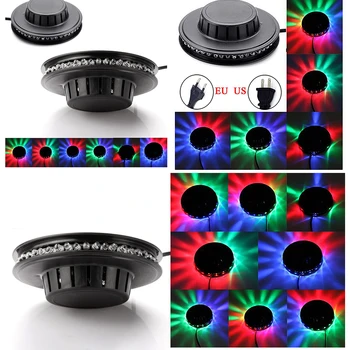 

Bar DJ Voice-Activated Background Wall Lights Mini 48 LEDs RGB Sunflower Laser Projector Disco Stage Light Christmas Party Lamp