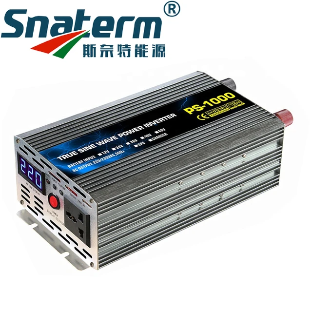 WATTSTUNDE 1000W / 2000W 12V reiner Sinus-Wechselrichter für Lithium