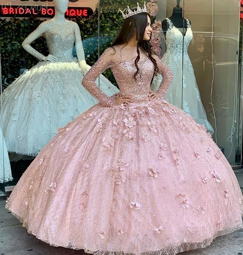 Vestido de de quinceañera, vestidos de novia de manga larga, dulce 16, de 2022|Vestidos de quinceañera| - AliExpress