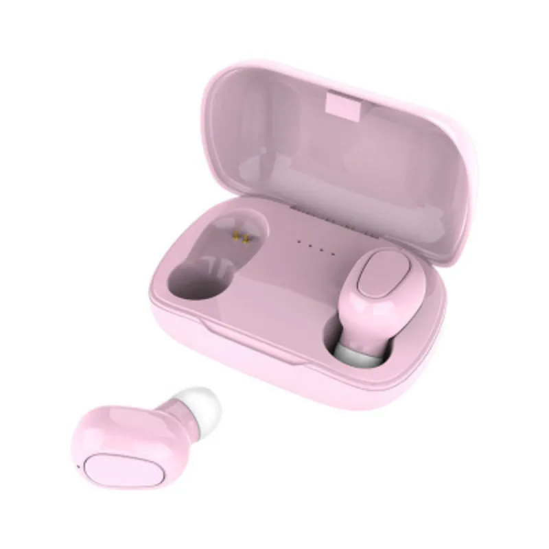 L21 True HIFI Wireless Bluetooth 5 0 Headset Sport Earphone 3D Stereo With Mic Earpiece Portable Magnetic Charging Box Earbuds