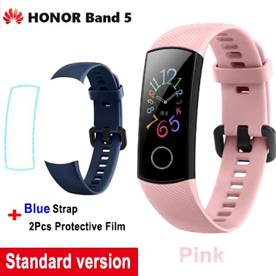 huawei Honor Band 5 Смарт-браслет Оксиметр крови кислородный монитор сердечного ритма во время сна Спорт Bluetooth NFC смарт-браслет - Цвет: package 7