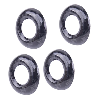 

beler ABS New 4pcs Car Carbon Fiber Style Inner Door Lock Pins Ring Cover Trim Fit For Jeep Grand Cherokee 2011-2017 2018 2019