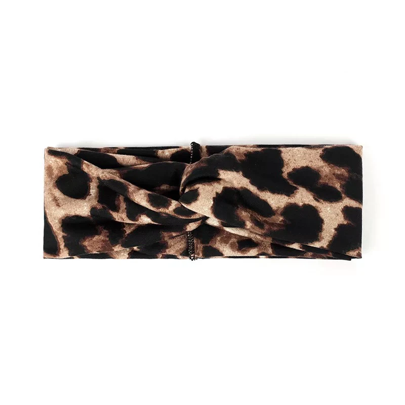 Latin Dance Accessory Salsa Tango Cha Cha Rumba Practice Wear Fashion Leopard Print Headband Elastic Dance Headdress DNV13561