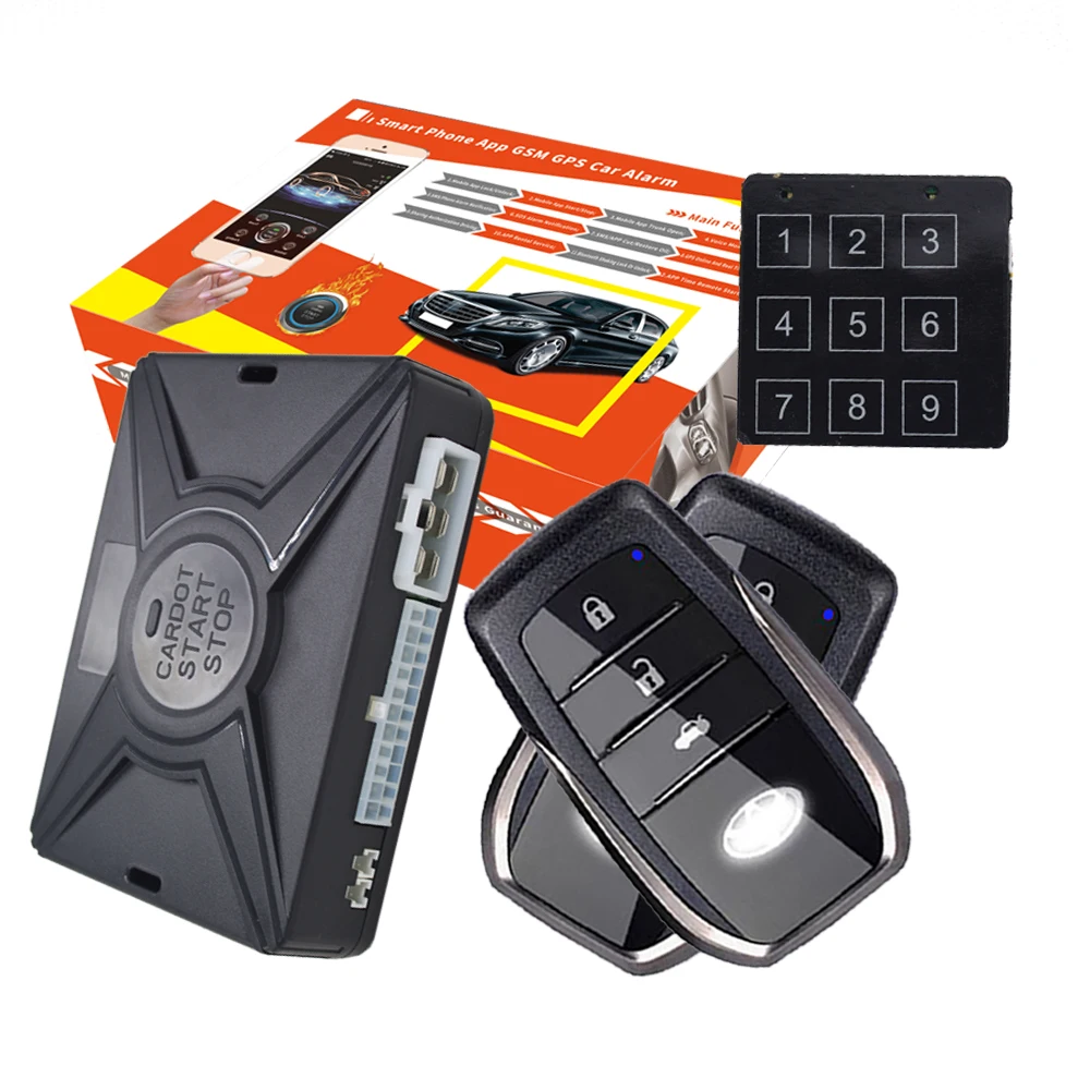 Cardot Smart push Start Stop engine бесключевая система входа лучшая автомобильная сигнализация