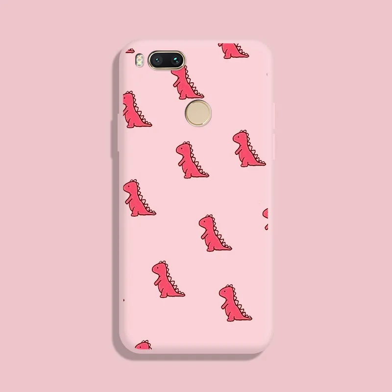 For Xiaomi MI 5x A1 Case Cartoon Colorful Pattern Silicone TPU Bumper Cute Dinosaur Flower Phone Cover Fundas Shell flip phone cover Cases & Covers