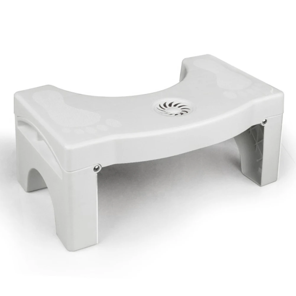 

Anti Constipation Footstool Toilet Squatting Bathroom Foldable Plastic Stool For Kids