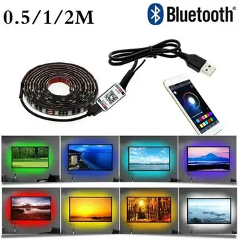 

5V RGB LED Strip Light USB Full-color RGB Smart Remote Control Light 1-5M Bar Lights Lamp Tape Diode Ribbon Ambilight HOT SALE