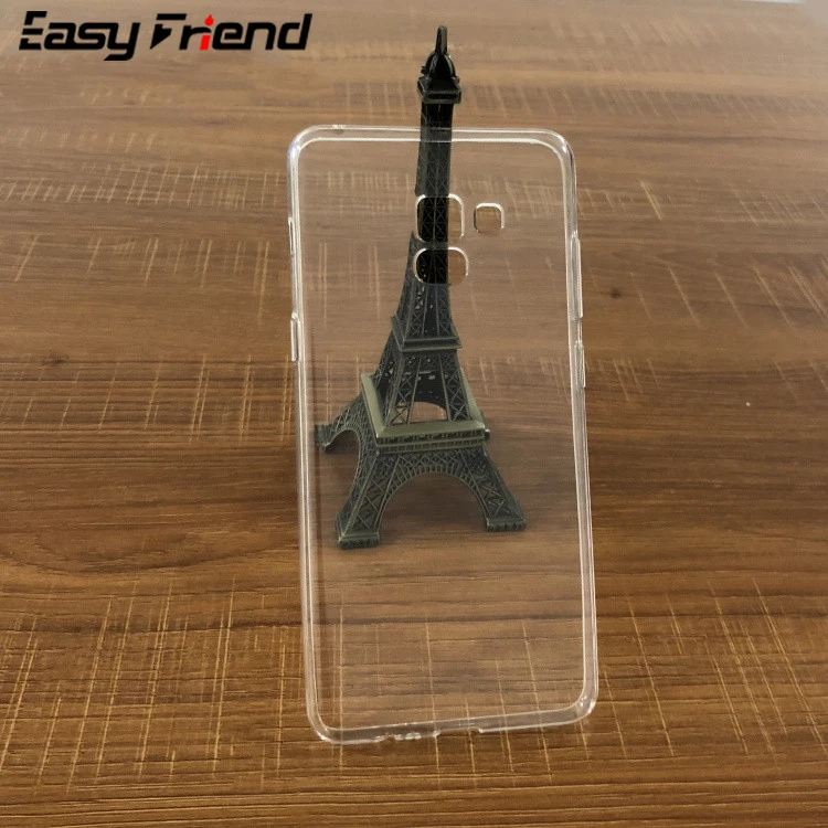 Per Samsung Galaxy A8 2018 Del Telefono Mobile Borsette A Prova Di Acqua Di Superficie Full-Trasparente Custodia Protettiva Morbida Gomma Tpu Manica