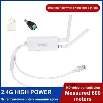 

Mini Wireless Bridge Router Wireless To Wired Wifi Relay Routing AP Transmit Data To PLC Overvoltage Protection 2.4G WiFi Bridge