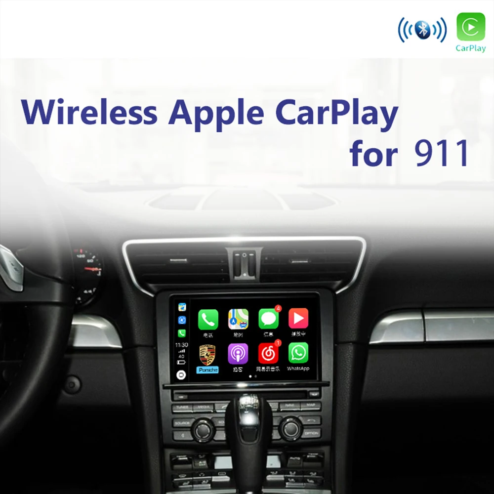 Joyeauto OEM беспроводной Apple CarPlay для Porsche PCM 3,1 Android Авто Cayenne Macan Cayman Panamera Boxster 718 991 911 автомобильный игровой - Цвет: for 911