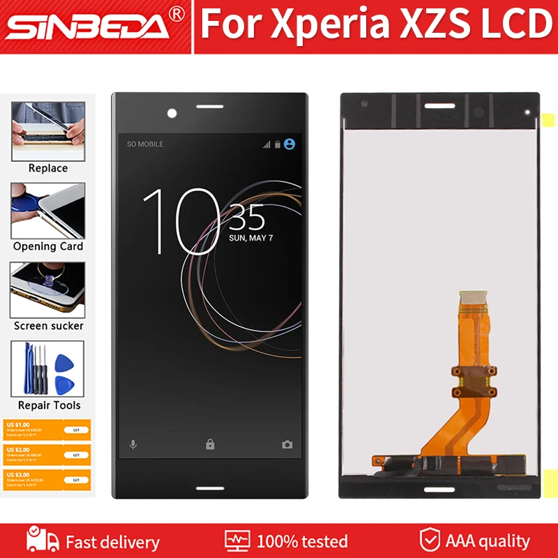 Сменный сенсорный ЖК-экран для Sony Xperia XZS G8232 G8231 | Мобильные телефоны и аксессуары