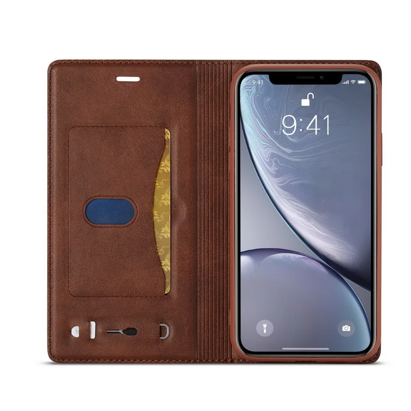 YISHANGOU Магнитный чехол-бумажник из натуральной кожи с откидной крышкой для iPhone 11 XR 7 XS Max X 6s 8 Plus 6s, чехол-держатель для карт