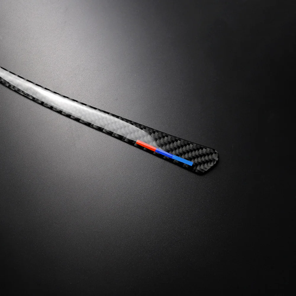 

in black Car Exterior Side Mirror Trim Stripe Carbon Fiber For BMW F30 F34 F32 3/4 Series High Quality Real Carbon Fiber