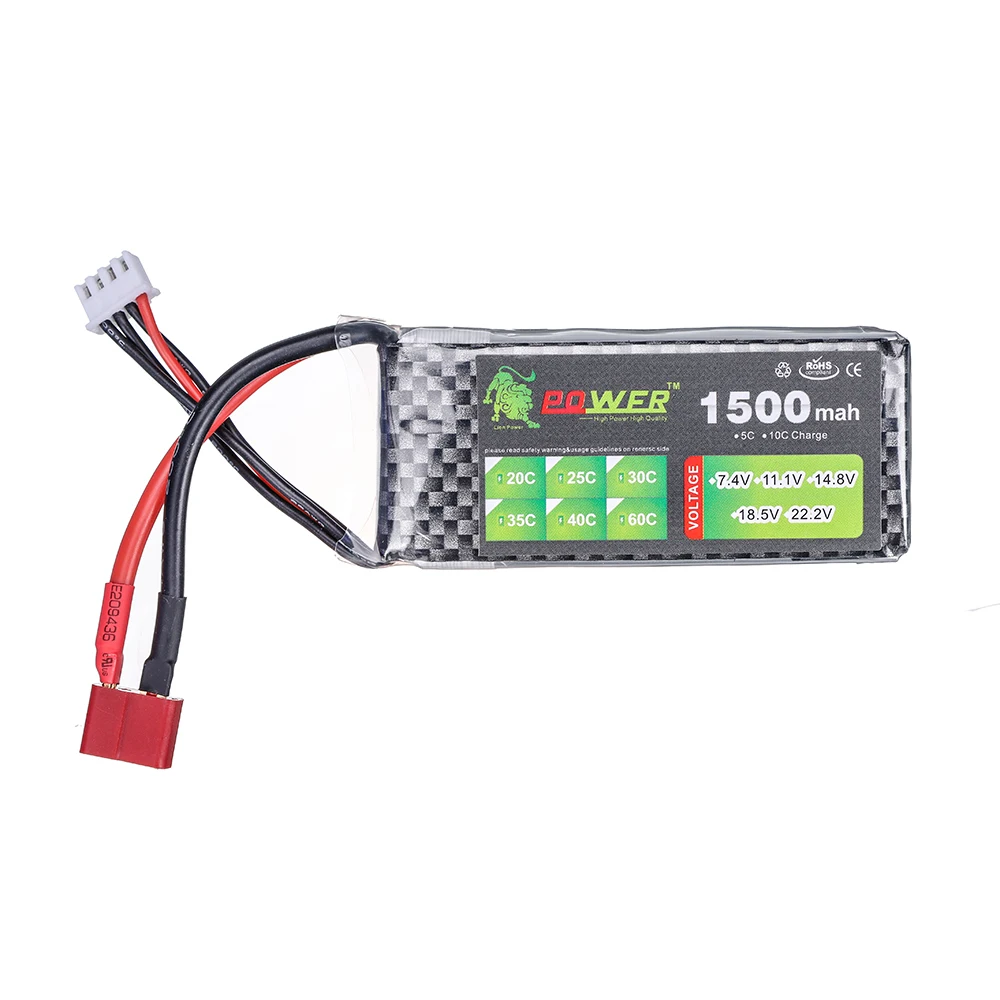 Connecteurs XT60 et JST inclus avec le chargeur USB pour batterie LiPo 1S 3.7V