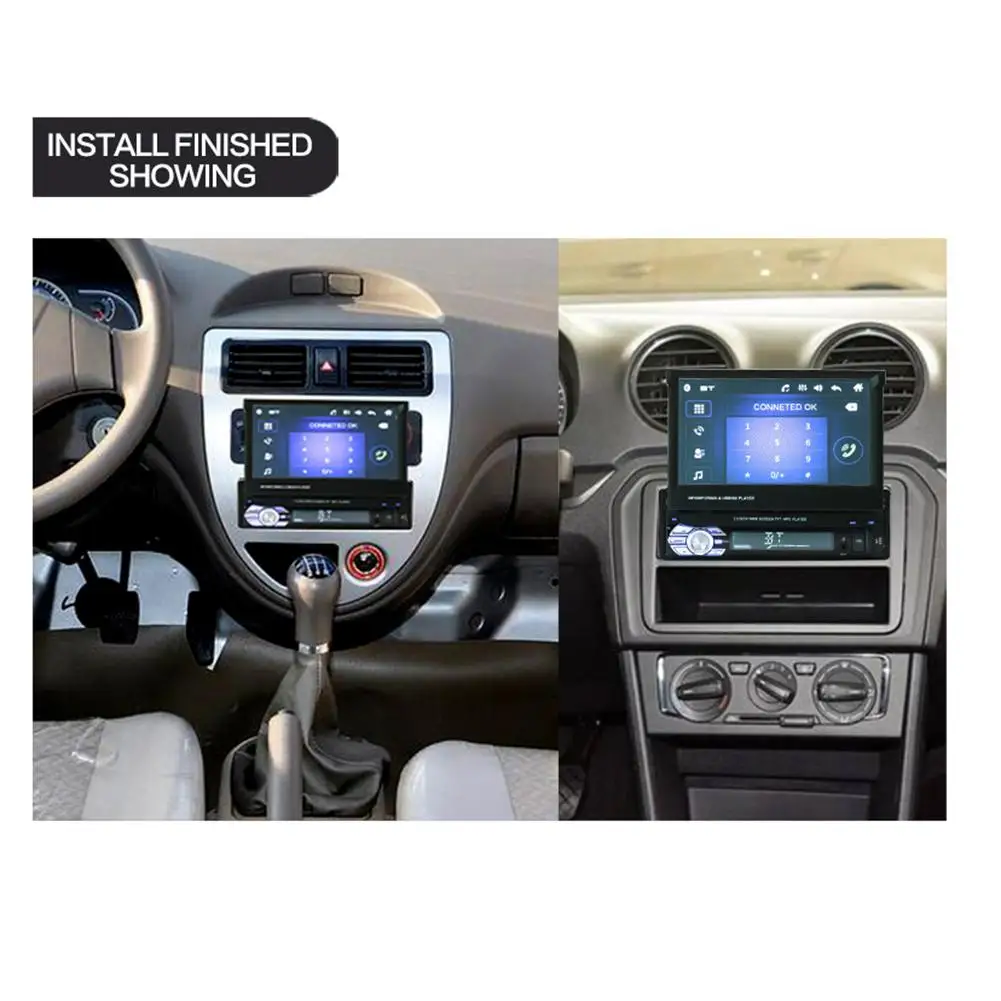 7 дюймов Автомобильный мультимедийный MP5 плеер Авторадио Bluetooth fm-передатчик gps навигация 1DIN android радио с выдвижным экраном