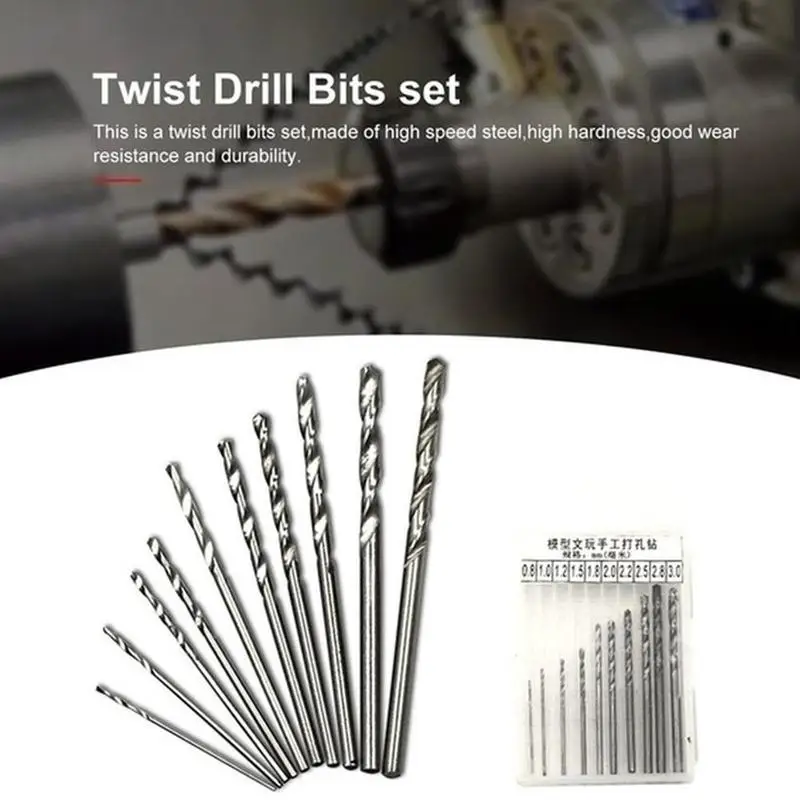 

Twist Drill Bit Set For Drilling Punching Multiple Sizes And Quantities Optional Titanium HSS Steel Coated Drill Bit Set
