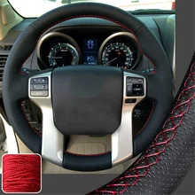 

DIY Stitching Real Leather Steering Wheel Cover for Toyota Tacoma Tundra 4Runner