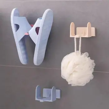 

Creative Shoes Rack Household Bathroom Wall Mounted Shoes Storage Rack Shelf Self-Adhesive Slippers Holder Hanger Organizer