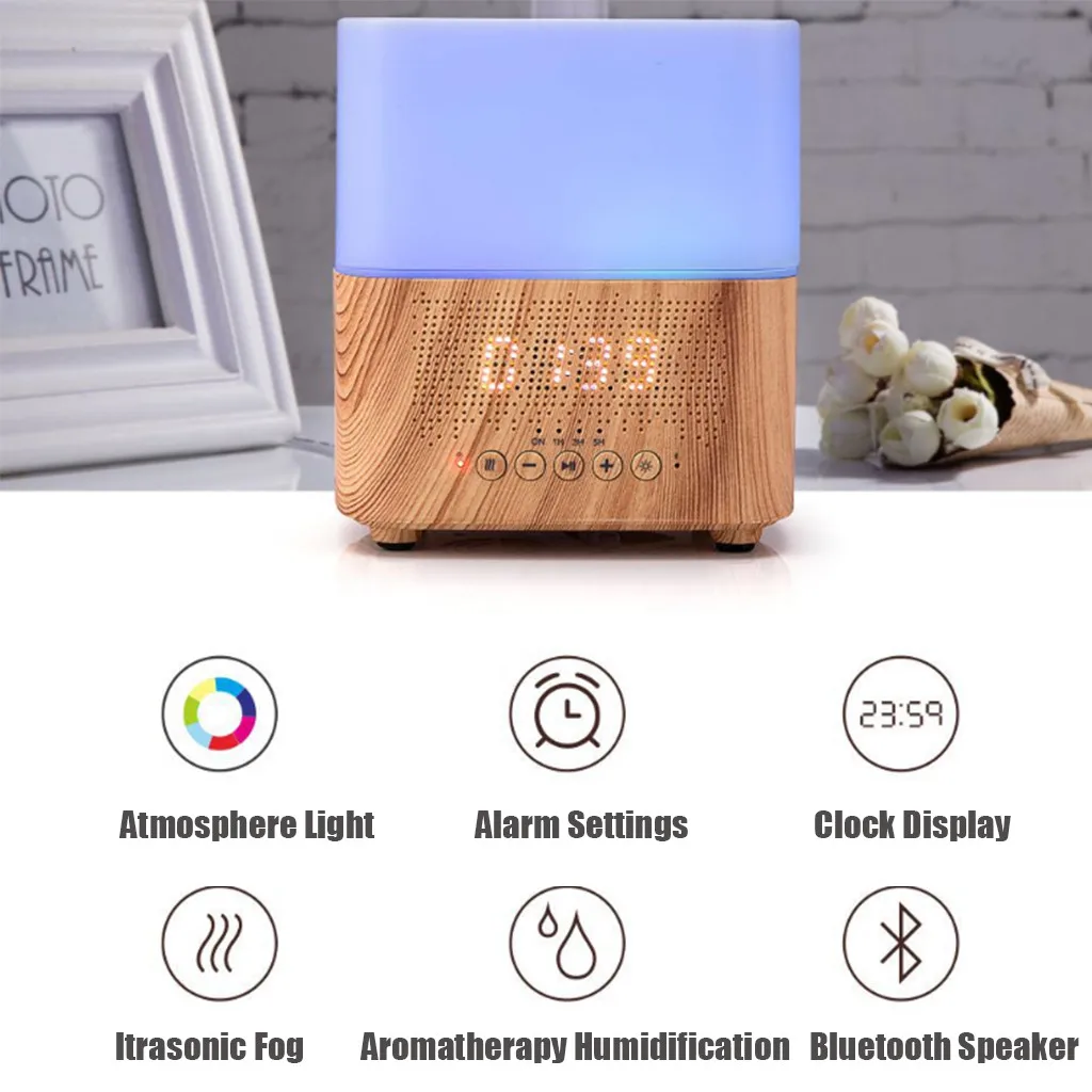 Bluetooth-колонка 6 в 1 увлажнитель музыкальный диффузор со светодиодом Ночной