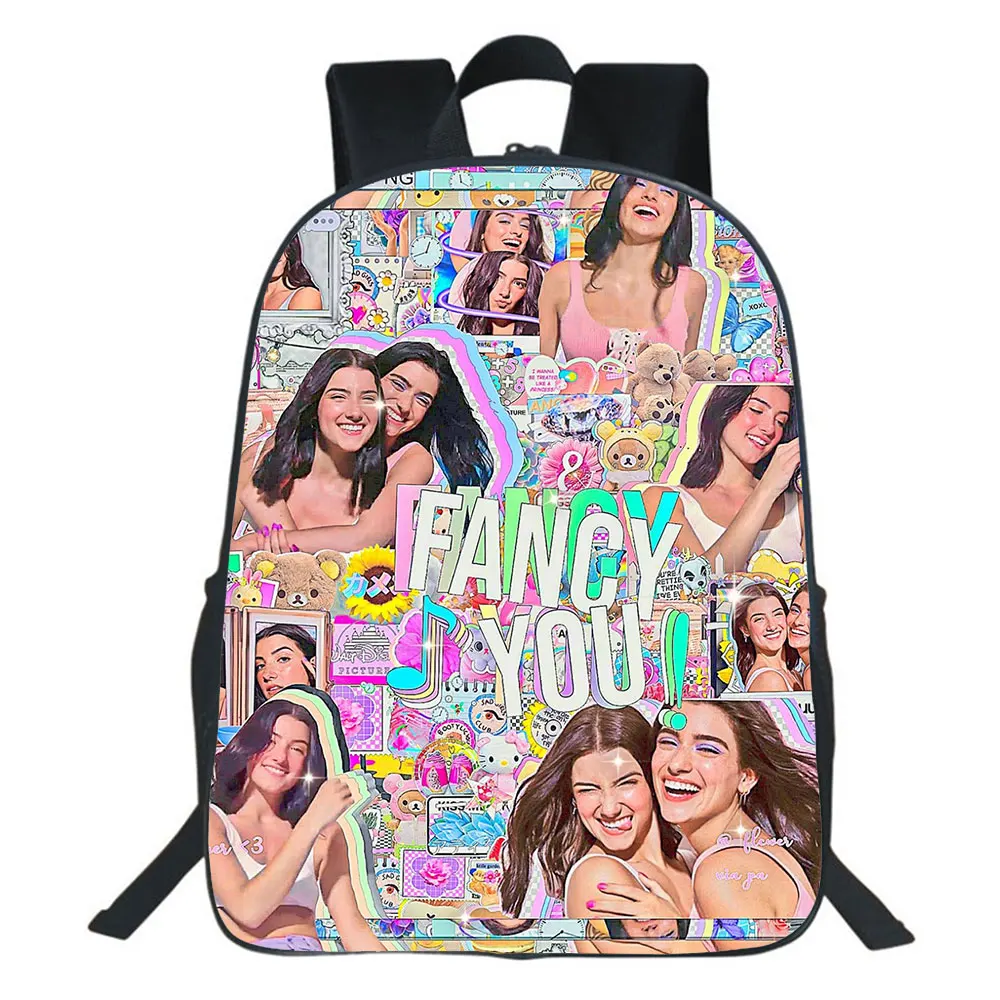 Charli Damelio Backpack Women Travel Rucksack Bags Bookbag Girls Student Bagpack Children School Knapsack Mochilas