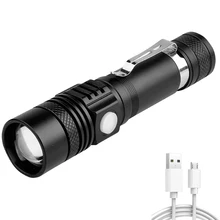 Led Taschenlampe Ultra Helle taschenlampe T6 Camping Licht Schalter Modus Wasserdichte Fahrrad Licht USB oder Batterie